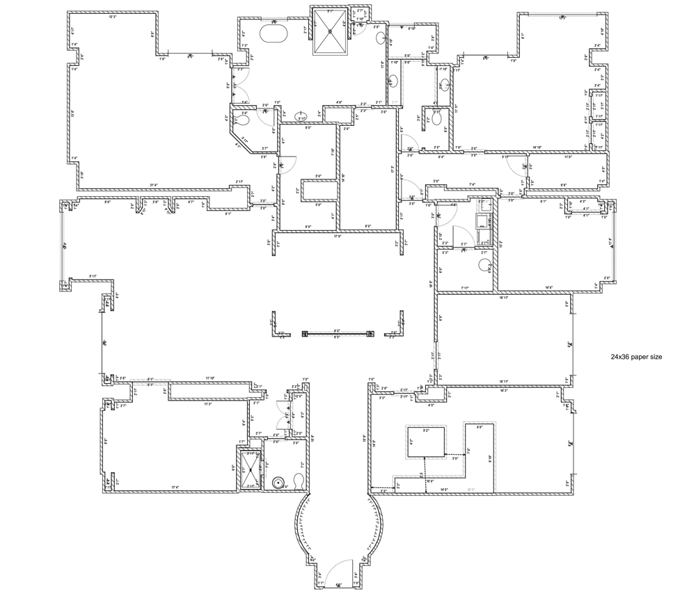 Floor Plan for a Penthouse Condominium